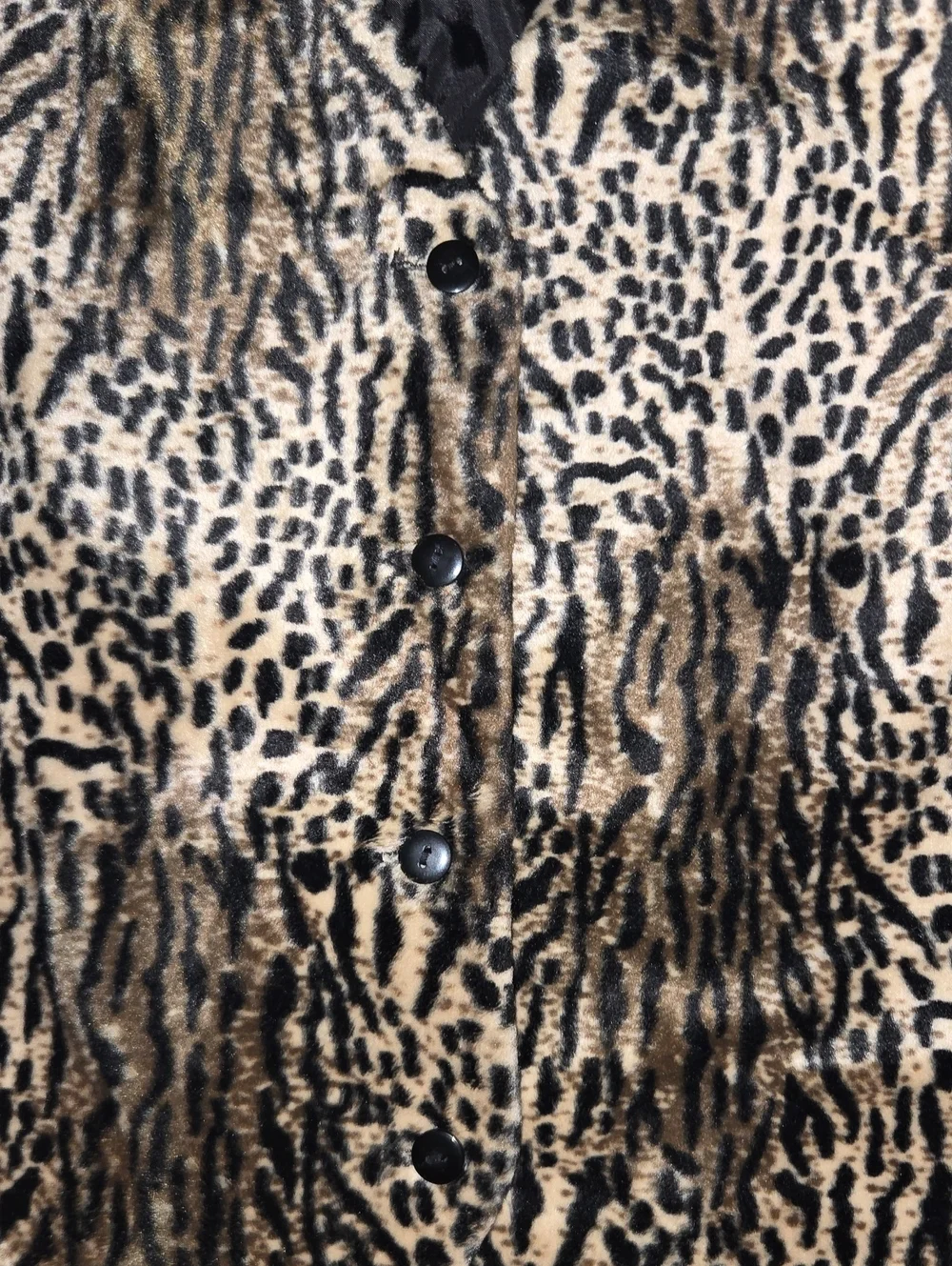 Vintage Jessica Howard Women's Animal Print Vest Size 1XL